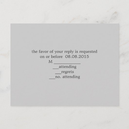 Rustieke schuur hout kroonluchter bruiloft reactie uitnodiging briefkaart (Achterkant)