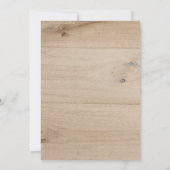 Rustieke schuur hout land bruiloft Save the date Kaart (Achterkant)