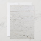 Rustieke schuur hout land foto bruiloft kaart (Achterkant)