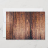 Rustieke schuur hout land  foto Bruiloft Kaart (Achterkant)