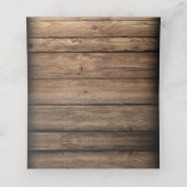 Rustieke schuur hout Mason Jar Lights Place Cards Plaatskaartje (Binnenkant ongevouwen)