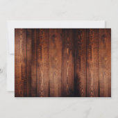 Rustieke schuur hout metselaar potje monogram foto bedankkaart (Achterkant)