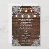 Rustieke Schuur Hout & Metselwerk Potten Bruidsdou Kaart (Voorkant)