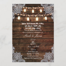 Rustieke Schuur Hout & Metselwerk Potten Verloving Kaart
