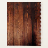 Rustieke schuur hout reizen vakantie foto collage planner (Achterkant)