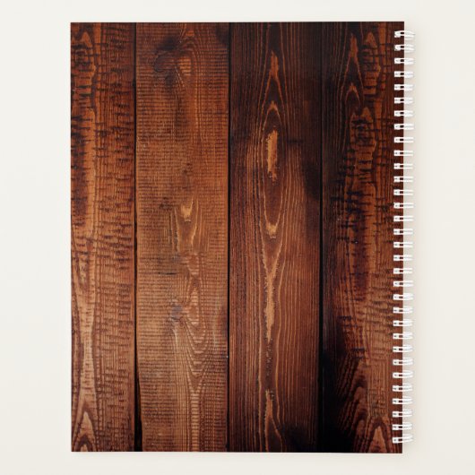 Rustieke schuur hout reizen vakantie foto collage planner (Achterkant)