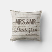 Rustieke schuur hout schuur bruiloft Mr en Mrs Kussen (Voorkant)