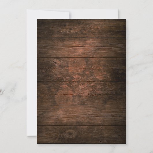 Rustieke schuur hout string verlichting Mason Jar  Save The Date (Achterkant)