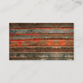 Rustieke schuur hout trouwplaats kaarten plaatskaartje (Achterkant)