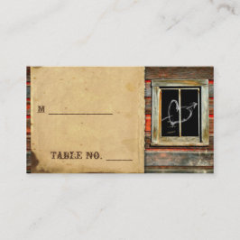 Rustieke schuur hout trouwplaats kaarten plaatskaartje