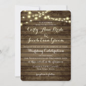 Rustieke schuur hout verlichting kaart (Voorkant)