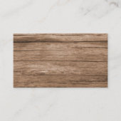 Rustieke schuur hout visitekaartje (Voorkant)