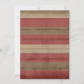 Rustieke schuur hout Wildflower Vrijgezellenfeest  Kaart (Achterkant)