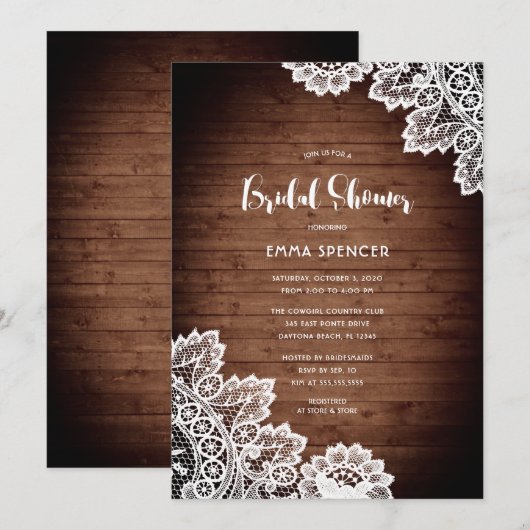 Rustieke schuur hout wit kant Vrijgezellenfeest Kaart (Voorkant / Achterkant)