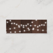 Rustieke schuur hout zonnebloemen bruiloft website mini visitekaartje (Achterkant)