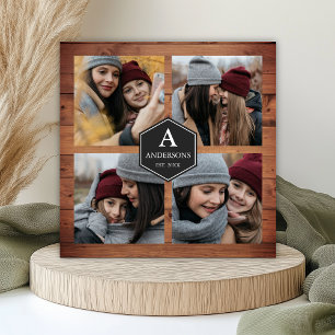 Rustieke schuur houten 4 foto's familie foto colla
