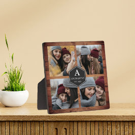 Rustieke schuur houten 4 foto's familie foto colla fotoplaat