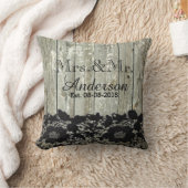 Rustieke schuur houten kant land bruiloft heer en kussen (Deken)