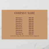 rustieke schuur houten kant westerse landelijke zo flyer (Achterkant)