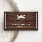  rustieke schuur houten libel visitekaartje