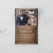 Rustieke Schuur Houten Trouwfoto Bedankt (Binnen)