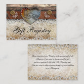 Rustieke schuur land bruiloft geschenk register informatiekaartje (Voorkant / Achterkant)