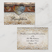 Rustieke schuur land bruiloft receptie Kaarten (Voorkant / Achterkant)