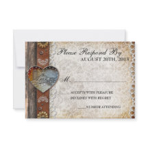 Rustieke schuur land bruiloft RSVP