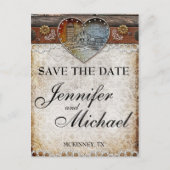 Rustieke Schuur Land Bruiloft Save the Date Kaart (Voorkant)