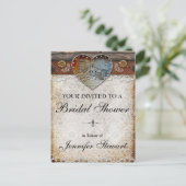 Rustieke Schuur Land Vrijgezellenfeest Briefkaart (Staand voorkant)