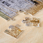 Rustieke Schuur Ohio.Kerstgroeten Legpuzzel (Zijkant)
