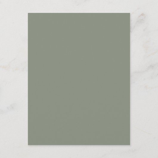 Rustieke schuur Sage Green Fall bruiloft details Informatiekaartje (Achterkant)