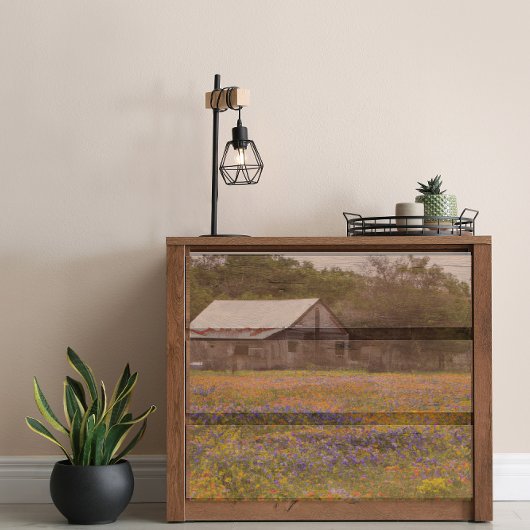 Rustieke schuur Texas Bluebonnets Decoupage Tissuepapier