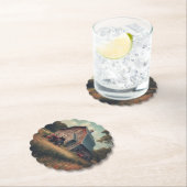 /rustieke schuur & tractorkunst kartonnen onderzetters (Insitu)