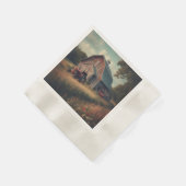 /rustieke schuur & tractorkunst servet (Hoek)