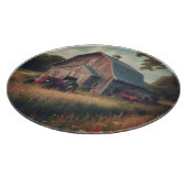 /rustieke schuur & tractorkunst snijplank (Hoek)