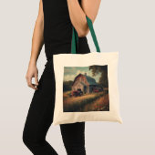 /rustieke schuur & tractorkunst tote bag (Voorkant (product))