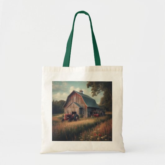 /rustieke schuur & tractorkunst tote bag (Voorkant)