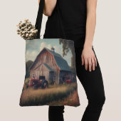 /rustieke schuur & tractorkunst tote bag (Dichtbij)