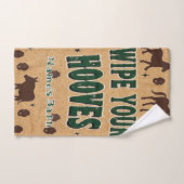 Rustieke schuur Welkom met aangepaste naam Bad Handdoek (Handdoek)