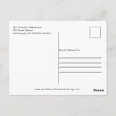 Rustieke Schuur Zonnebloem Houten Lichtjes Verlovi Briefkaart (Achterkant)