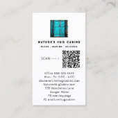 *~* Rustieke Schuurdeur AP49 QR Country Artsy Visitekaartje (Achterkant)