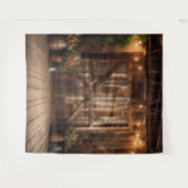 Rustieke schuurdeur opknoping wandkleed (Voorkant (horizontaal))