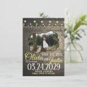 Rustieke Schuurlichten Save the Date (Staand voorkant)