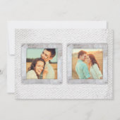 Rustieke Scrapbook Foto Bruiloft Save the Date Kaa Kaart (Achterkant)