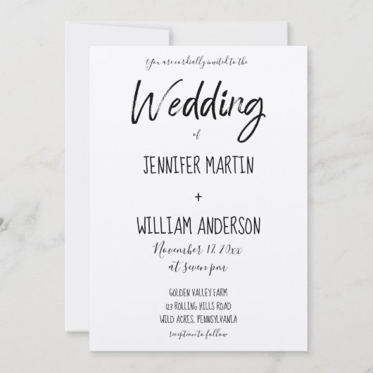 Rustieke Scrapbook Foto op Trend Bruiloft uitnodig Kaart (Achterkant)