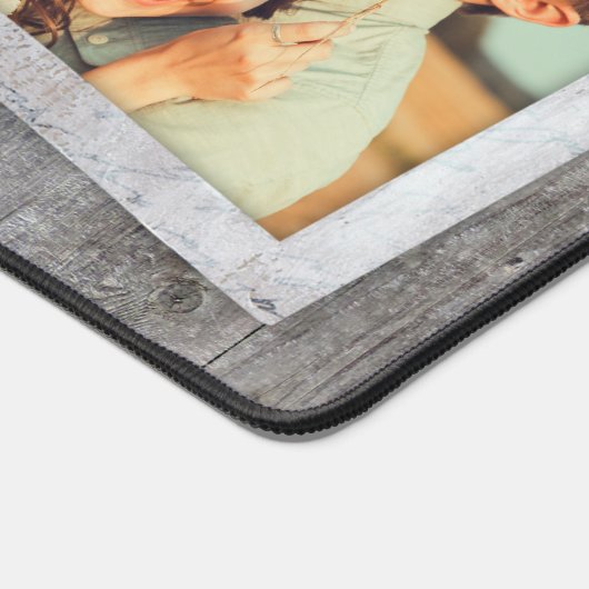Rustieke Scrapbook Fotocollage Bureaumat (Hoek)