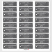 Rustieke Scrapbook Zwarte Labels Gastenkamers Adre (Vel)