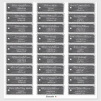 Rustieke Scrapbook Zwarte Labels Gastenkamers Adre