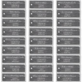 Rustieke Scrapbook Zwarte Labels Gastenkamers Adre (Voorkant)